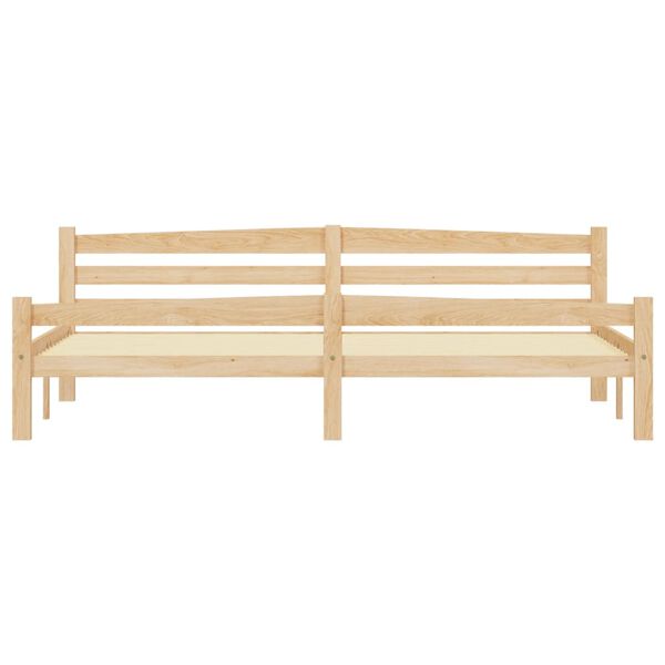 vidaXL Bed Frame without Mattress with 4 Drawers Solid Wood 200x200 cm