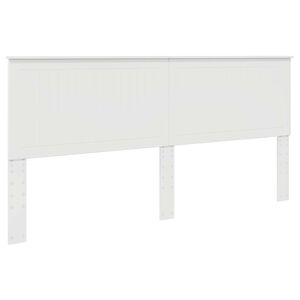 vidaXL Headboard with Headboard Gloss White 200 cm Engineered wood