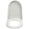 vidaXL Soft-close Toilet Seat with Quick-release Design White Square