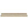 vidaXL Wall Shelves 2 pcs White and Sonoma Oak 40x9x3 cm