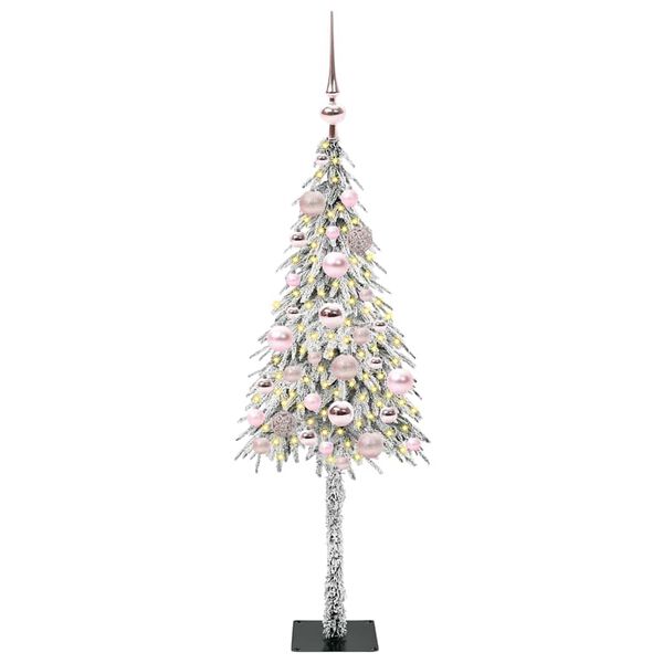 vidaXL Christmas Tree with 150 LEDs White 120 cm PE and Steel