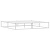 vidaXL Bed Frame without Mattress White 200x200 cm Metal