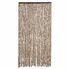 vidaXL Fly Curtain Beige and Brown 100x200 cm Chenille