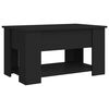 vidaXL Coffee Table Black 79x49x41 cm Engineered Wood