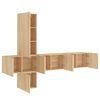 vidaXL 5 Piece TV Wall Units Sonoma Oak Engineered Wood