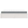 vidaXL Bed with Mattress White 160x200 cm Solid Wood Pine