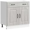 vidaXL Kitchen Base Cabinet Kalmar Grey Sonoma Engineered Wood