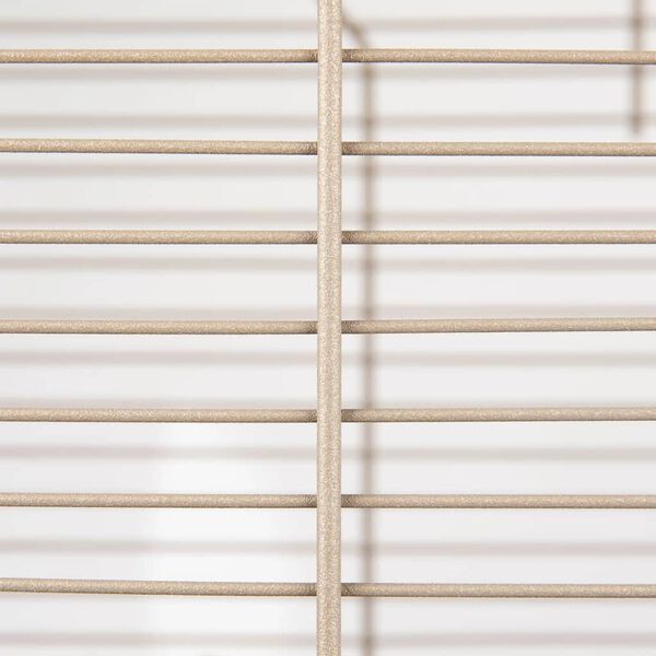 FLAMINGO Parakeet Cage Marja 54x34x75 cm Metallic Taupe
