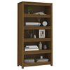 vidaXL Book Cabinet Honey Brown 80x35x154 cm Solid Wood Pine