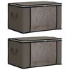 vidaXL Storage Box with Transparent Side Window 2 pcs Non-woven fabric