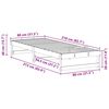 vidaXL Bed Frame Brown 80 x 210 cm Solid Pine Wood