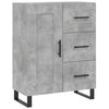 vidaXL Highboard Concrete Grey 69.5x34x180 cm Engineered Wood