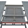 vidaXL 5 Piece Garden Dining Set (150-200)x100cm Solid Acacia Wood Grey
