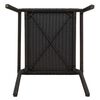 vidaXL Garden Stacking Chairs 4 pcs Black and Brown