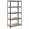 vidaXL 5-Layer Storage Shelf Anthracite Steel&Engineered Wood