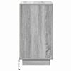 vidaXL Bedside Cabinet Grey 39 x 34.5 x 65 cm Engineered wood