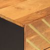 vidaXL Bedside Cabinet Brown and Black 50x33x60 cm Solid Wood Mango