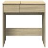vidaXL Dressing Table with Mirror Sonoma Oak 73x46.5x120 cm
