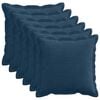 vidaXL Cushion Cover 6 pcs HOUTEN Navy Blue 40 x 40 cm Corduroy