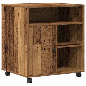 vidaXL Printer Stand Old wood 60 x 50 x 67 cm Engineered Wood