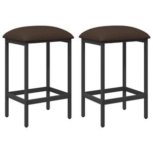 vidaXL Bar Stool 2 pcs Taupe 40 x 32 x 64 cm Engineered Wood