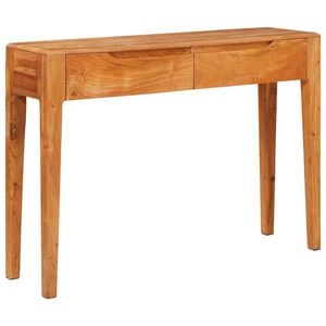 vidaXL Console Table Brown 110 x 30 x 80 cm Solid Acacia Wood