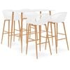 vidaXL Bar Set | White | MDF, PP, Metal | Medium | Modern | Bar Set