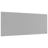 vidaXL Kitchen Backsplash Light grey 100 x 40 x 0.6 cm Tempered Glass