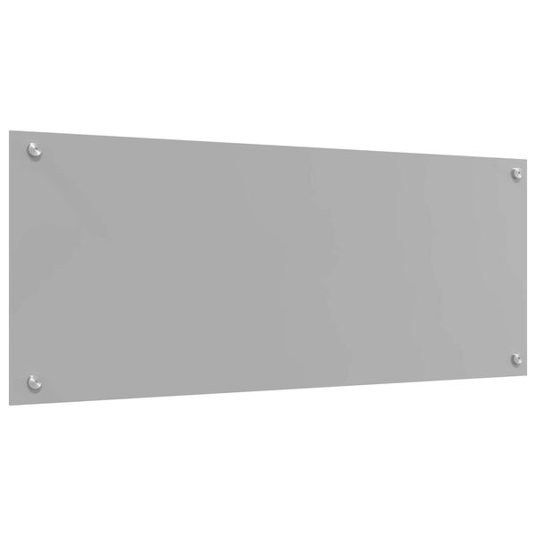 vidaXL Kitchen Backsplash Light grey 100 x 40 x 0.6 cm Tempered Glass