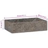 vidaXL Sink 45x30x12 cm Marble High Gloss Grey