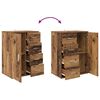 vidaXL Sideboards with Drawer Corona 2 pcs Old Wood 59 x 39 x 80 cm
