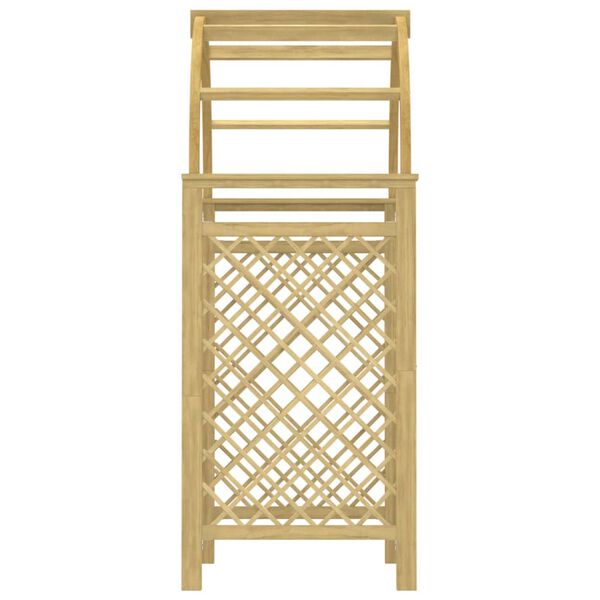 vidaXL Arch with Trellis 141x97x243 cm Impregnated Solid Wood Pine
