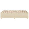 vidaXL Bed Frame without Mattress Cream 120x190 cm Small Double Fabric