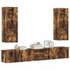vidaXL 5 Piece TV Cabinet Set Smoked Oak Engineered Wood