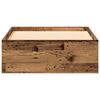 vidaXL Bed Frame with Drawer Old Wood 90 x 200 cm Engineered Wood