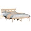 vidaXL Bed Frame with Headboard Brown 150 x 200 cm Solid Pine wood