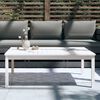 vidaXL Garden Table White 121x82.5x45 cm Solid Wood Pine