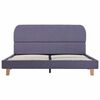 vidaXL Bed Frame without Mattress Light Grey Fabric 135x190 cm Double