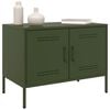 vidaXL TV Cabinets 2 pcs Olive Green 68x39x50.5 cm Steel