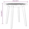 vidaXL Garden Table &Oslash;85x75 cm Solid Wood Acacia