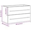 vidaXL Bathroom Sink Cabinet Old Wood 80x38.5x48 cm Engineered Wood