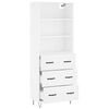 vidaXL Highboard White 69.5x34x180 cm Engineered Wood