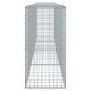 vidaXL Gabion Basket with Cover 400x50x100 cm Galvanised Iron