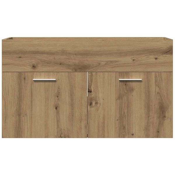 vidaXL Bathroom Sink Cabinet Artisan Oak 80x38.5x46 cm Engineered Wood