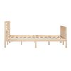 vidaXL Bed Frame without Mattress Solid Wood 160x200 cm (810092+814154)