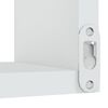 vidaXL Wall Corner Shelf 2 pcs White 40x40x50 cm Engineered Wood