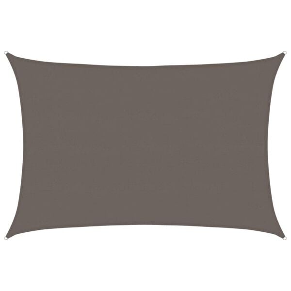 vidaXL Sunshade Sail 160 g/m&sup2; Anthracite 5x7 m HDPE