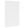 vidaXL Window Blind with Curtains Manual White Aluminium