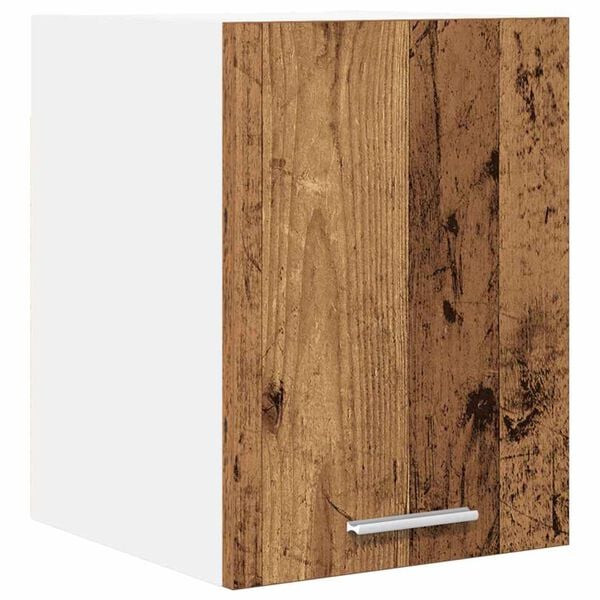 vidaXL Hanging Cabinet with Storage Old Wood and White 30 x 31 x 40 cm