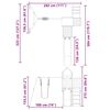 vidaXL Outdoor Playset Impregnated Wood Pine